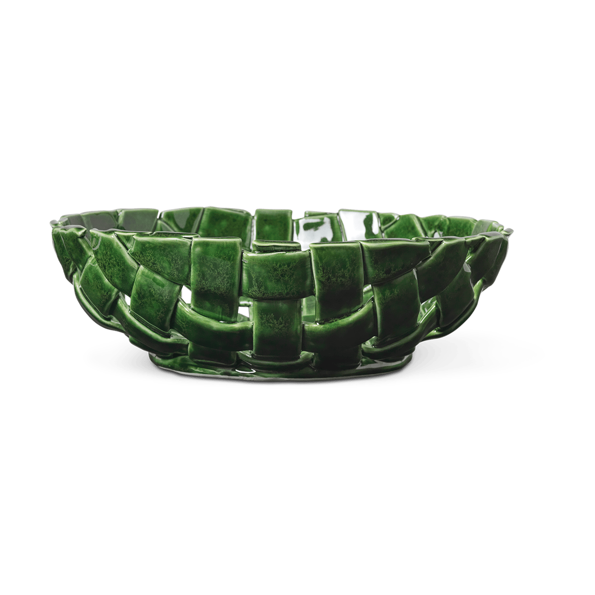 ferm LIVING Plait bowl Ø30 cm Emerald green