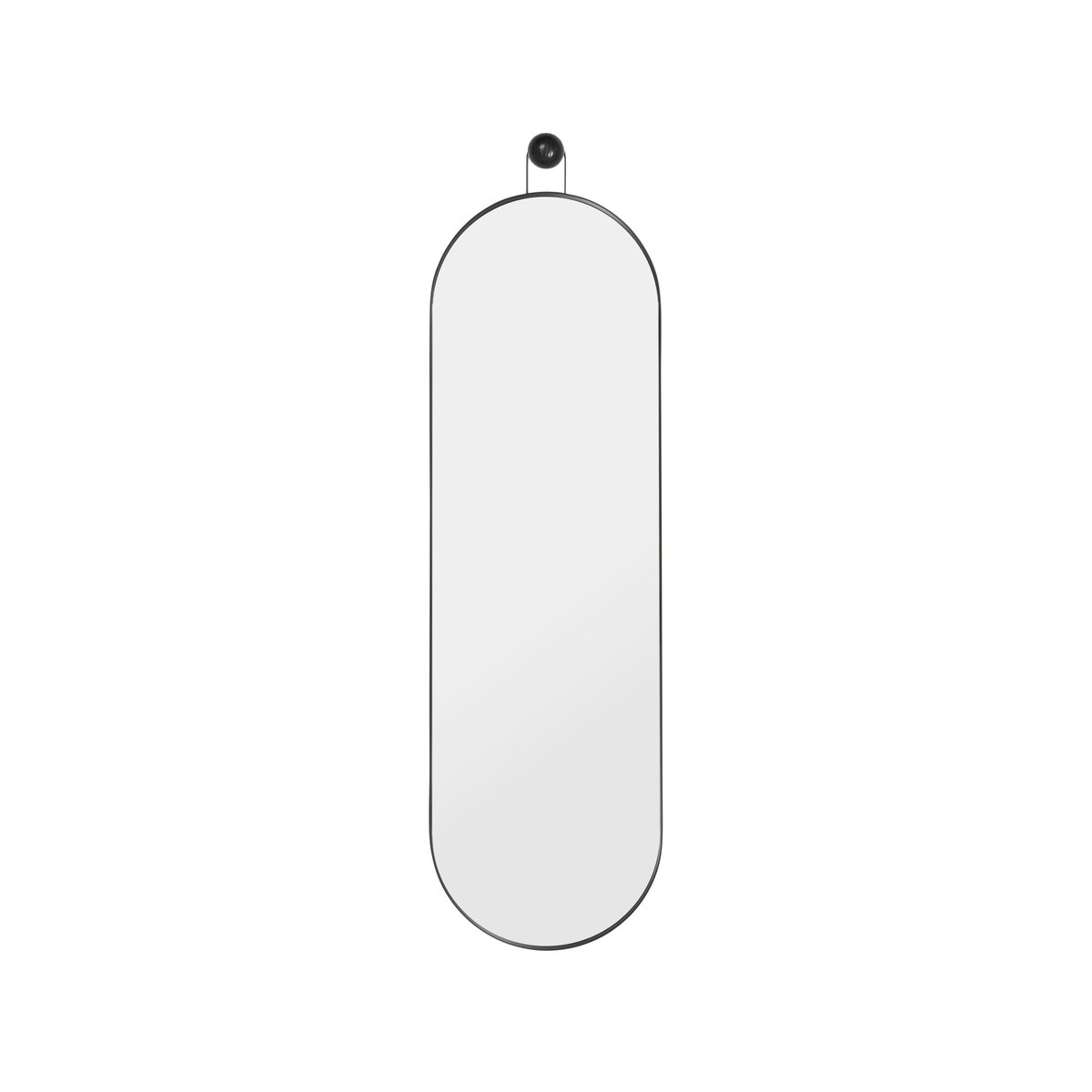 ferm LIVING Poise oval mirror black