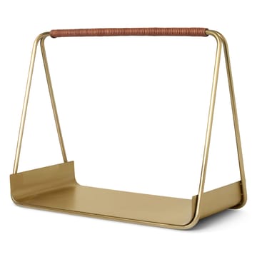 Port firewood basket - brass - Ferm Living