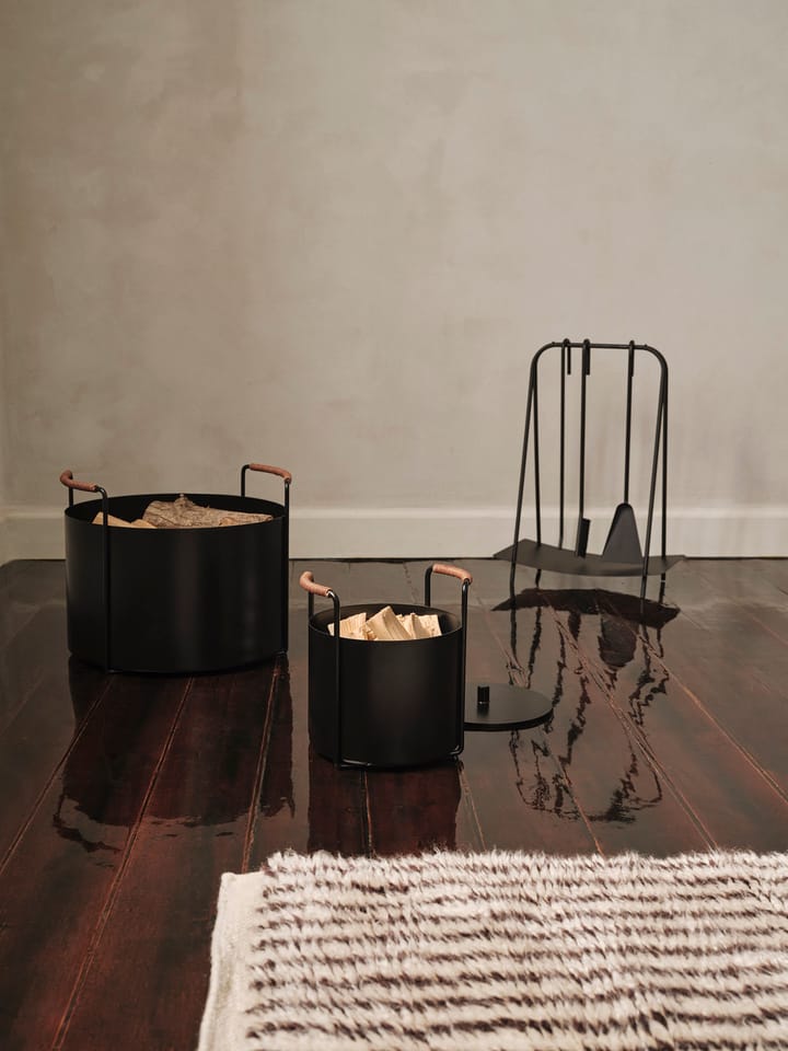 Port kindling and ash bucket - Black - ferm LIVING