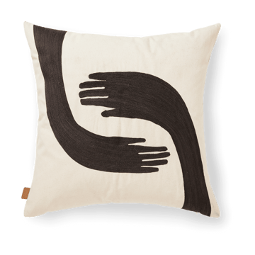 Pose cushion 50x50 cm - Coffee-undyed - ferm LIVING