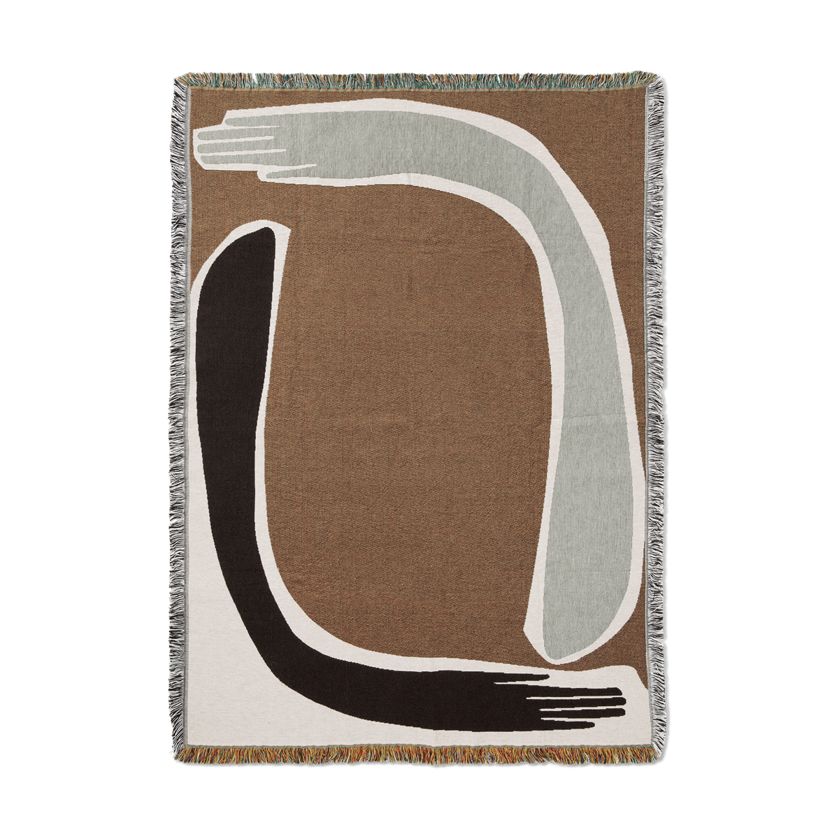 ferm LIVING Pose Tapestry throw 120x170 cm Coffee