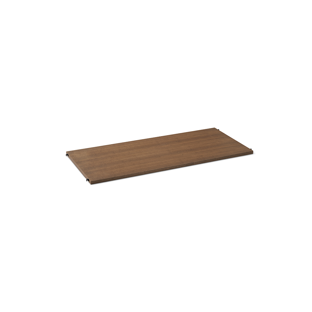 ferm LIVING Punctual shelf 90 cm Smoked oak, anthracite