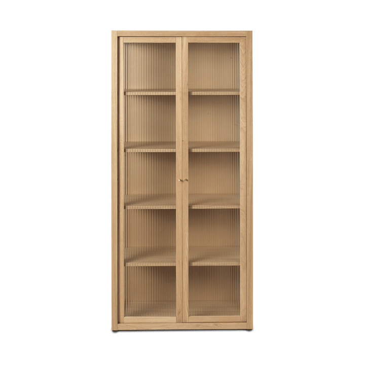 Reed display cabinet 70x155 cm - Natural oak - ferm LIVING