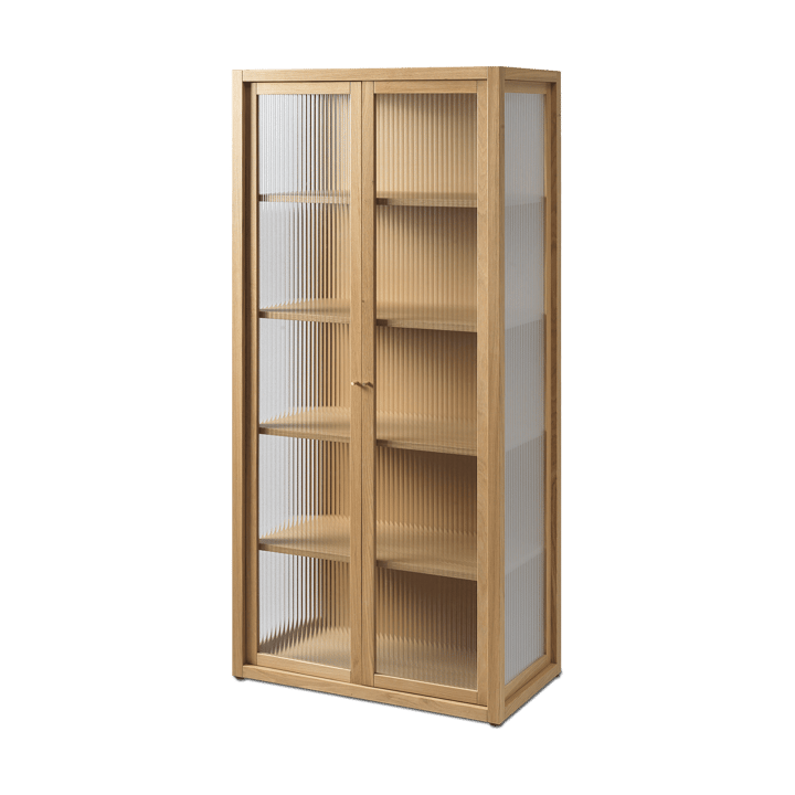 Reed display cabinet 70x155 cm - Natural oak - ferm LIVING