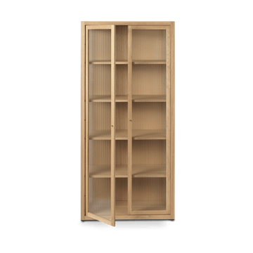 Reed display cabinet 70x155 cm - Natural oak - ferm LIVING