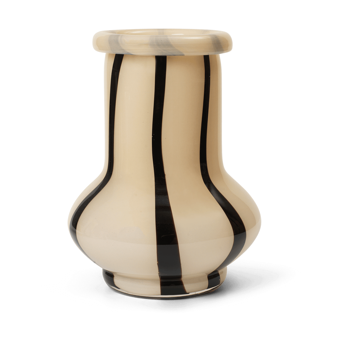 Ferm Living Riban vase 24 cm Cream | Scandinavian Design | Vases | Beige