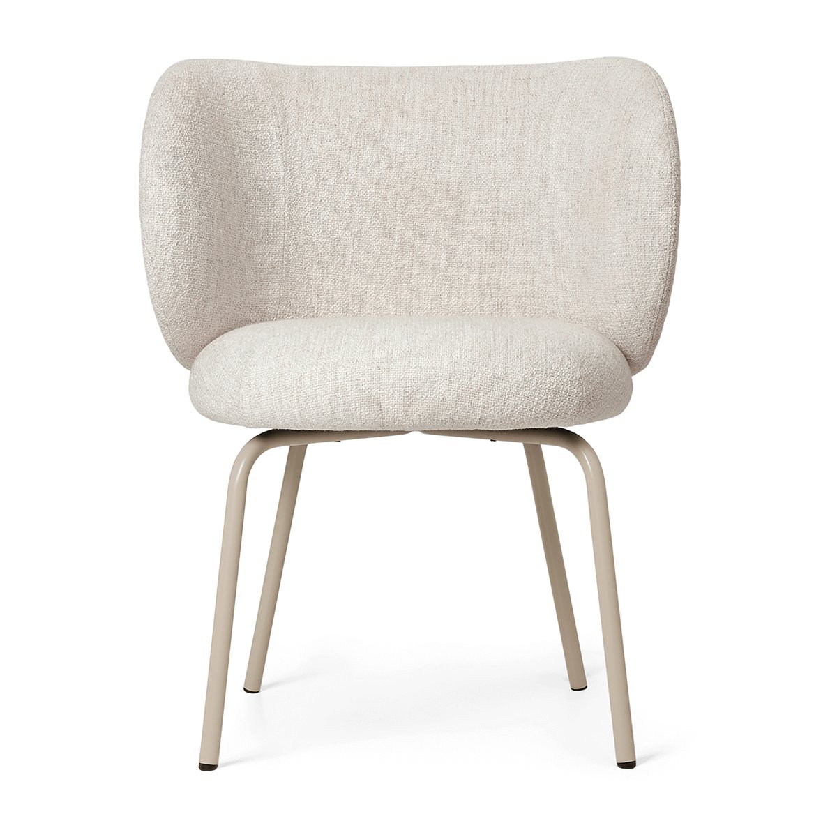 ferm LIVING Rico dining chair - bouclé Off-white-cashmere