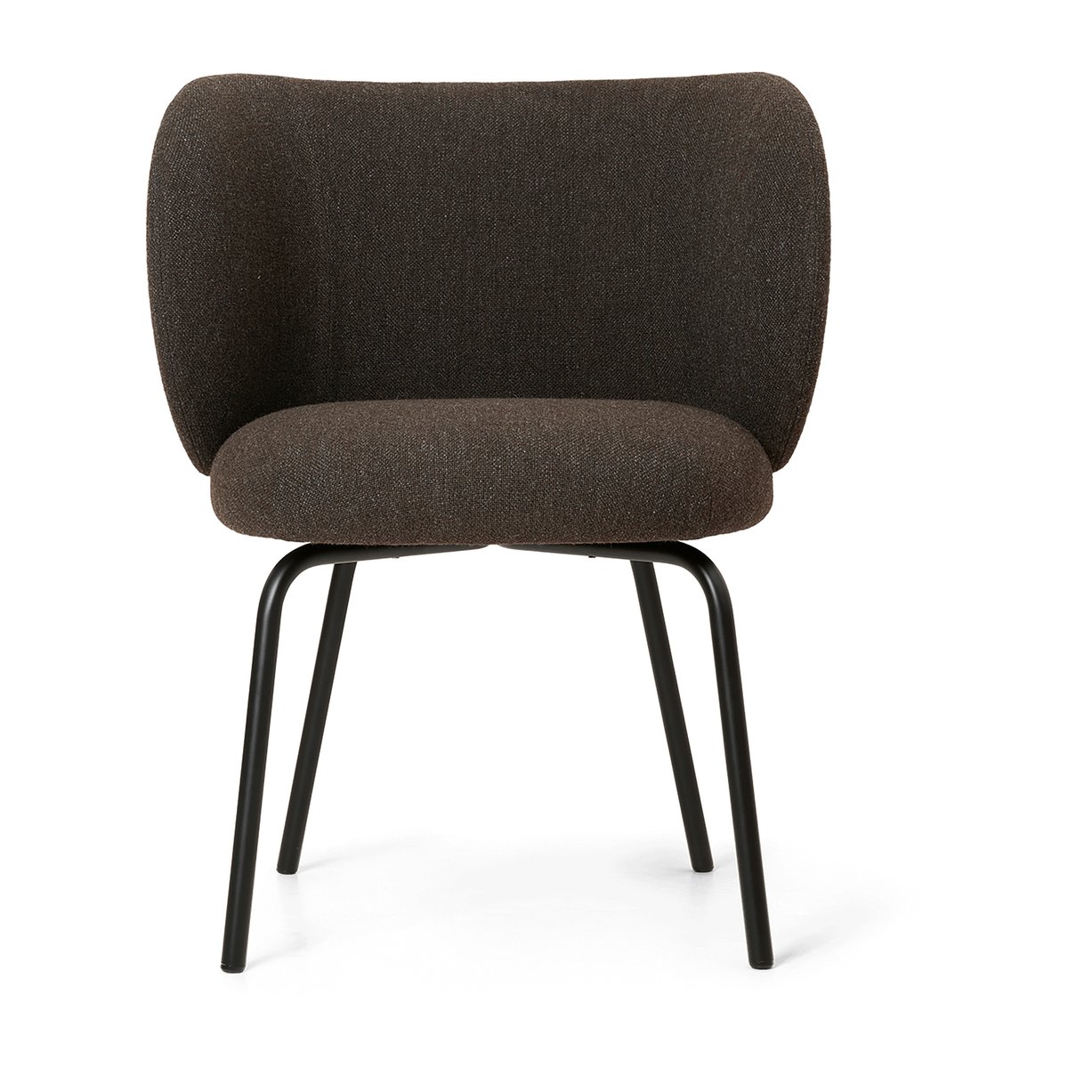 ferm LIVING Rico hallingdal dining chair Dark grey brown-black