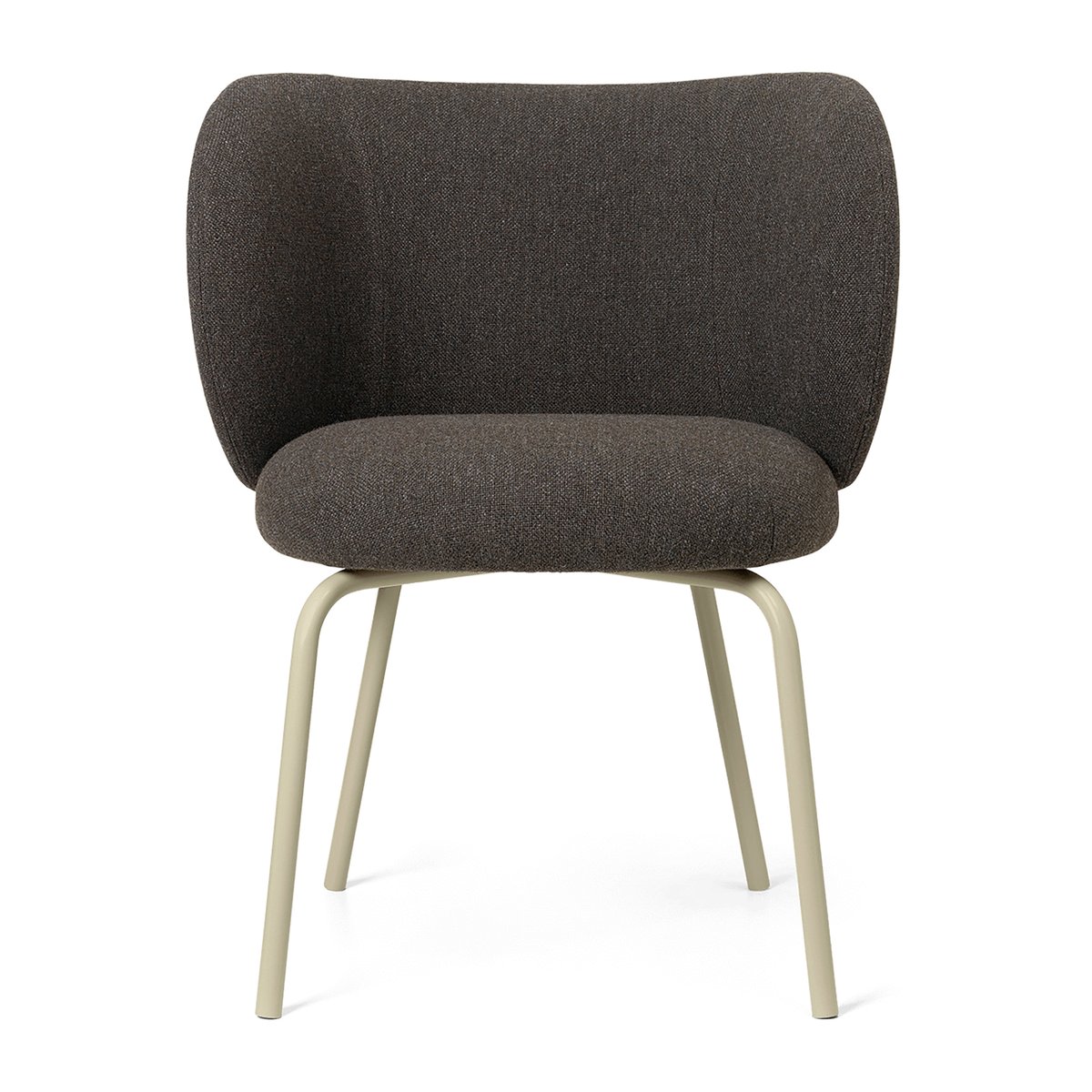 ferm LIVING Rico hallingdal dining chair Dark grey brown-cashmere