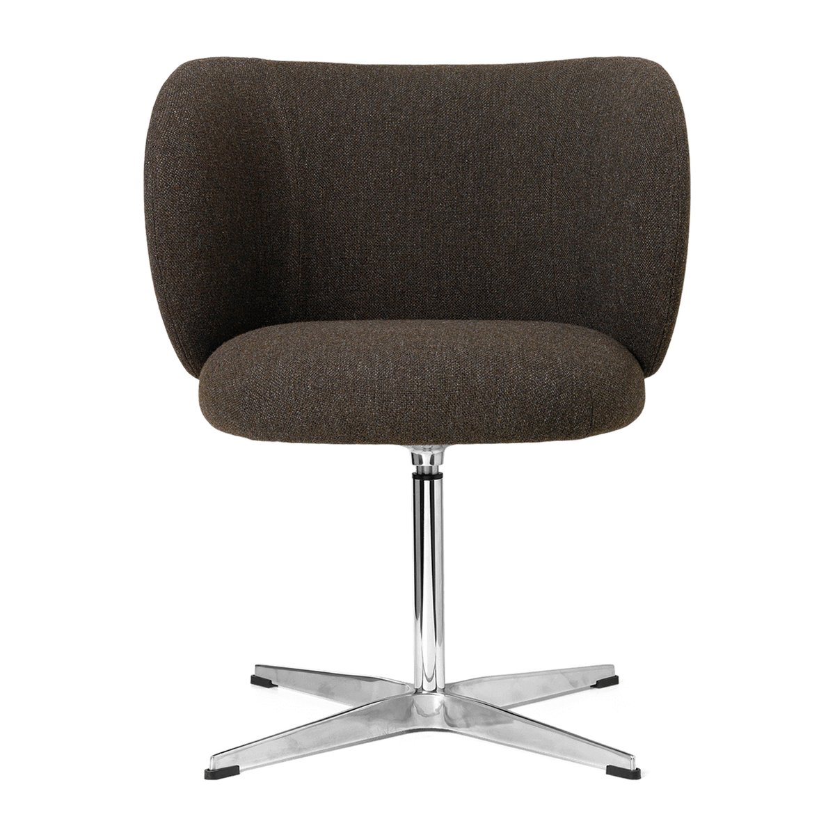 ferm LIVING Rico Hallingdal swivel dining chair Dark grey brown