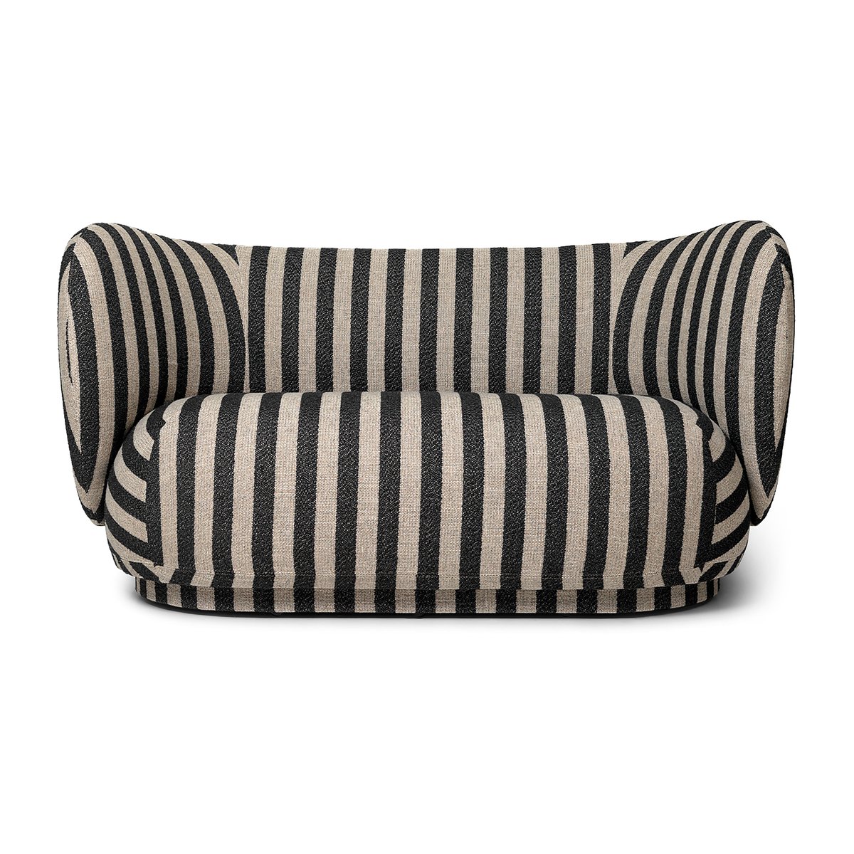 ferm LIVING Rico sofa 2-seat Louisiana sand black