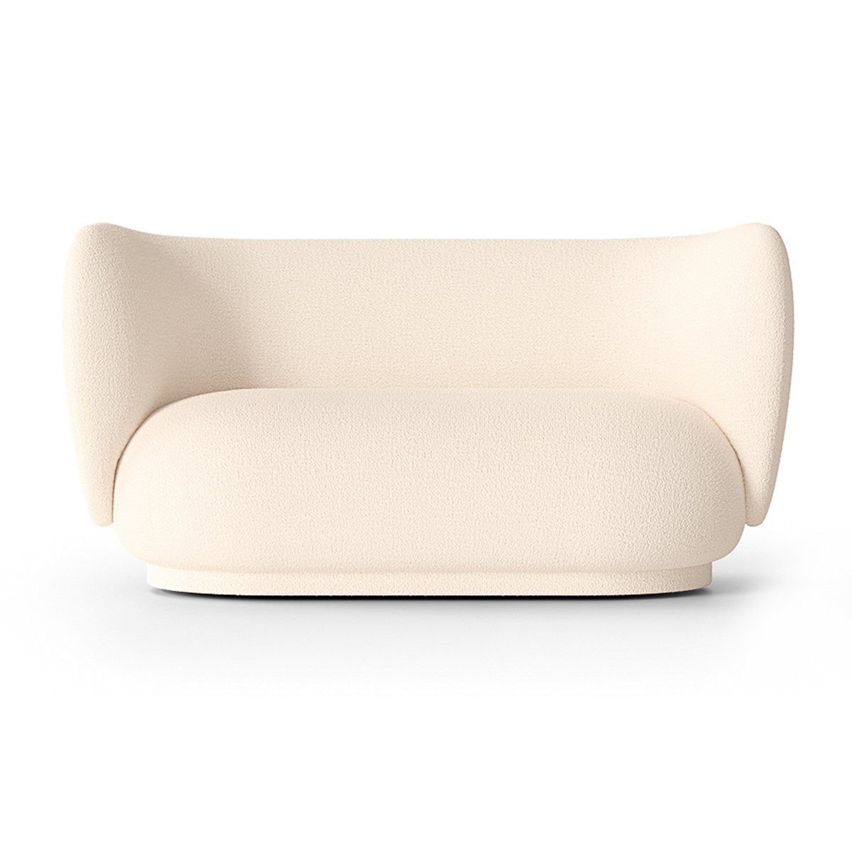 ferm LIVING Rico sofa bouclé 2-seat Bouclé off white