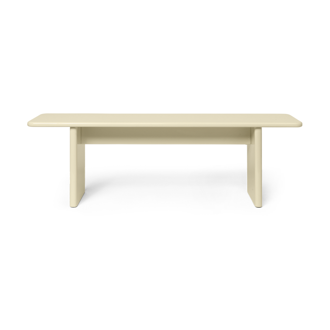 ferm LIVING Rink bench 140 cm Eggshell