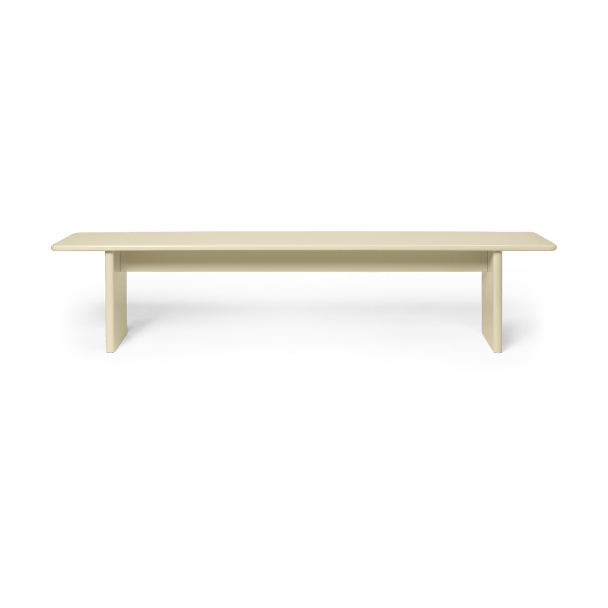 ferm LIVING Rink bench 200 cm Eggshell