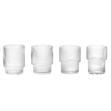 Ripple glass 4-pack - clear - ferm LIVING