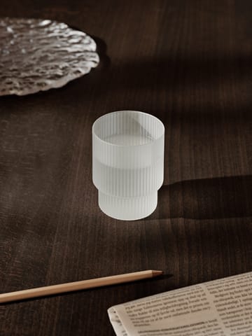 Ripple glass 4-pack - Frosted - ferm LIVING