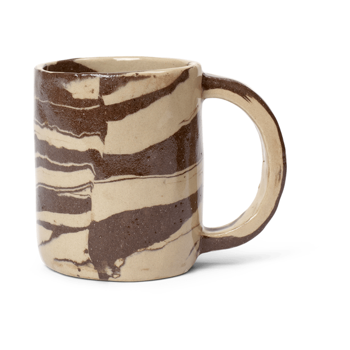 Ryu tall mug 30 cl, Sand brown ferm LIVING