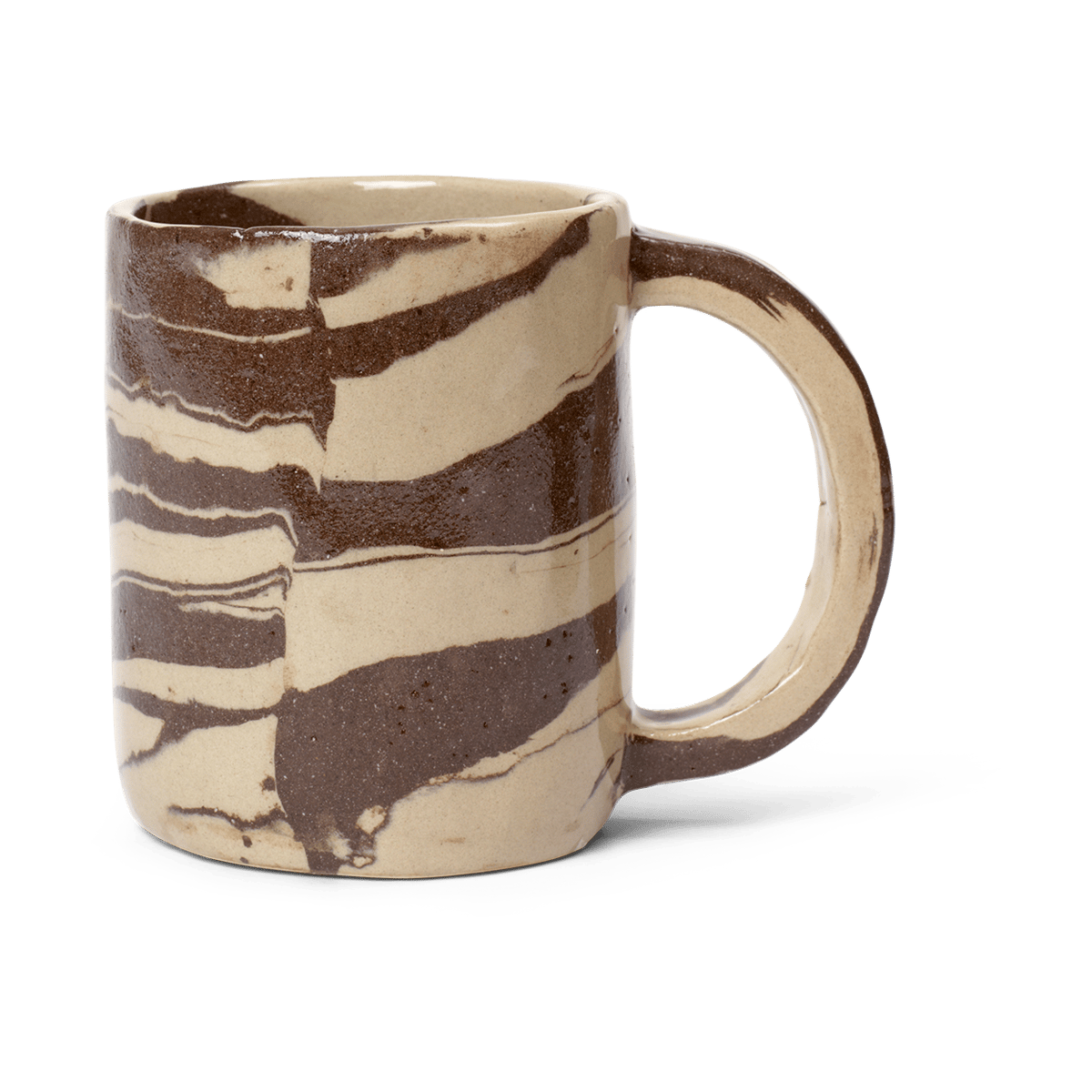 ferm LIVING Ryu tall mug 30 cl Sand brown | Scandinavian Design | Coffee cups | Beige