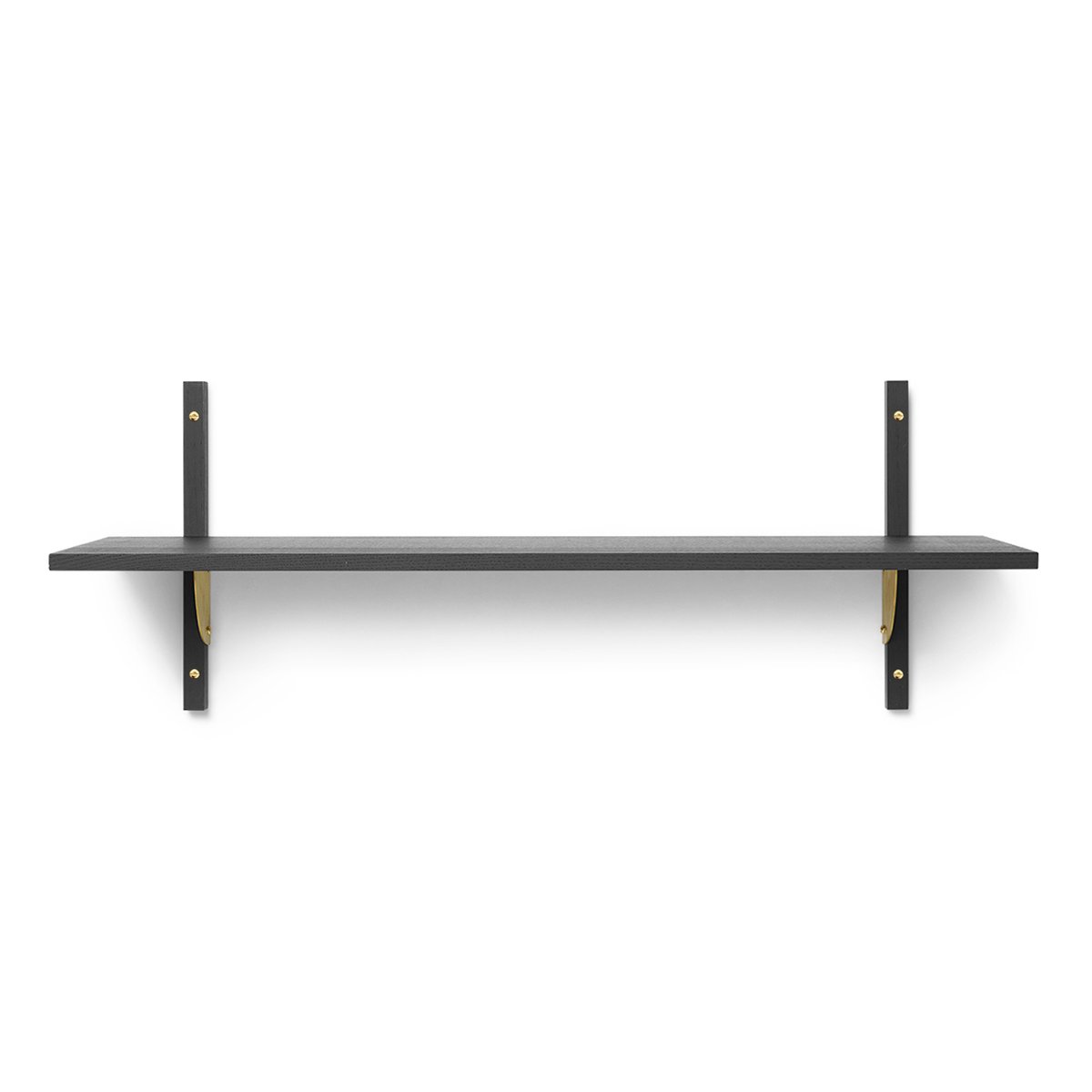 ferm LIVING Sector shelfL/S Black ash-bronze