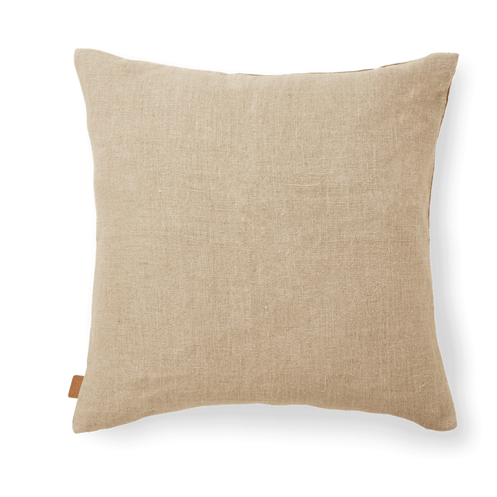 Senti Stripe cushion 50x50 cm - Dark sand-linen - ferm LIVING