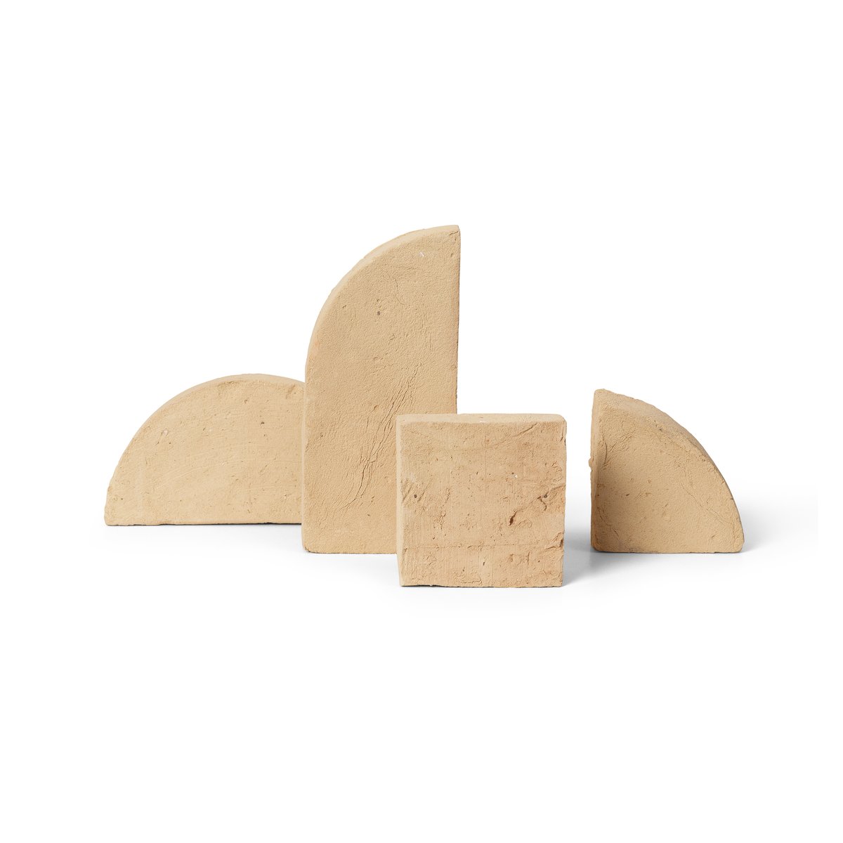 ferm LIVING Shape sculpture set 26x38 cm Yellow