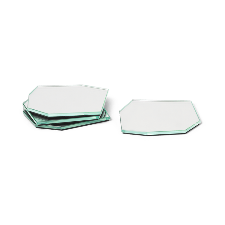 Shard coaster 4-pack - Mirror - Ferm LIVING