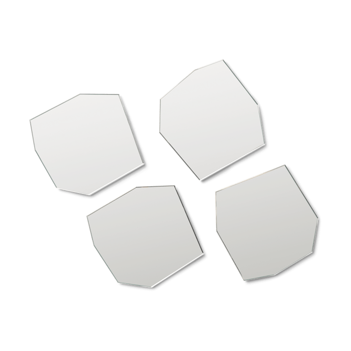 Shard coaster 4-pack - Mirror - ferm LIVING