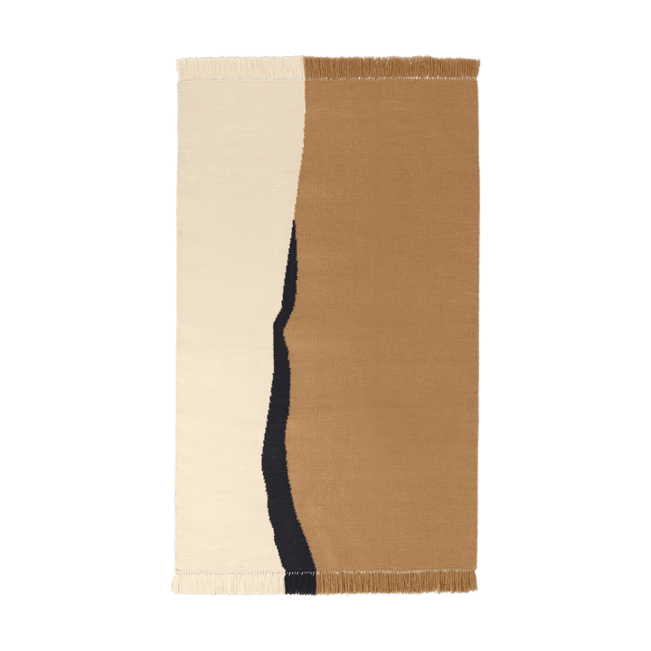 Soil Kelim rug - Dark sand-off white, 140x200 cm - ferm LIVING