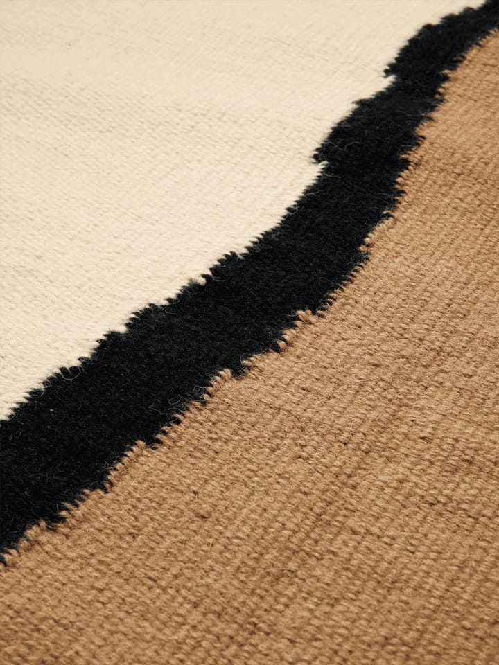 Soil Kelim rug - Dark sand-off white, 140x200 cm - ferm LIVING