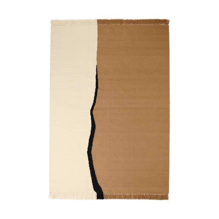 Soil Kelim rug - Dark sand-off white, 170x240 cm - Ferm LIVING