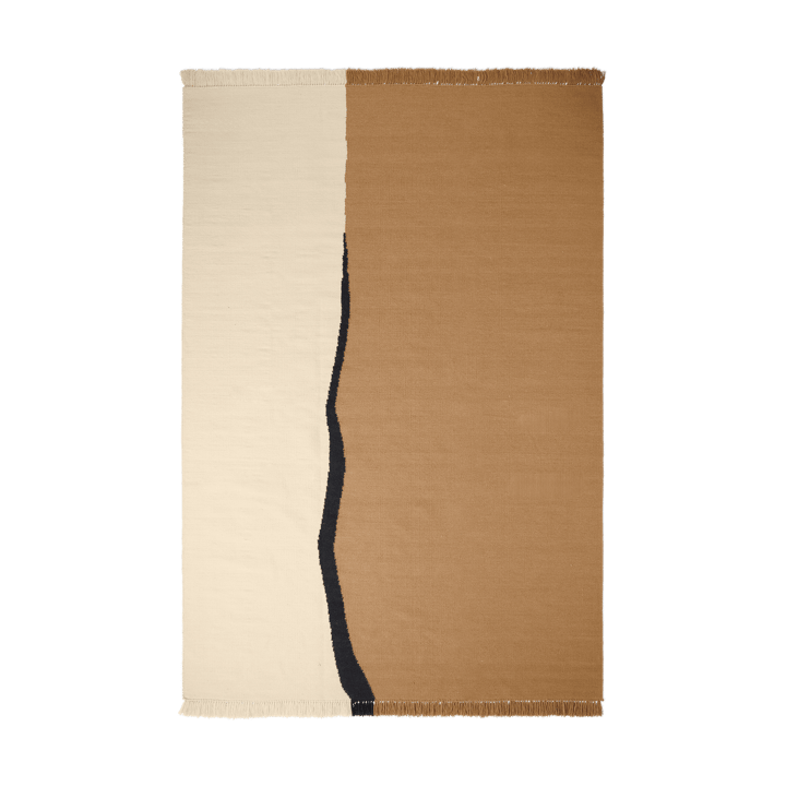 Soil Kelim rug - Dark sand-off white, 200x300 cm - ferm LIVING