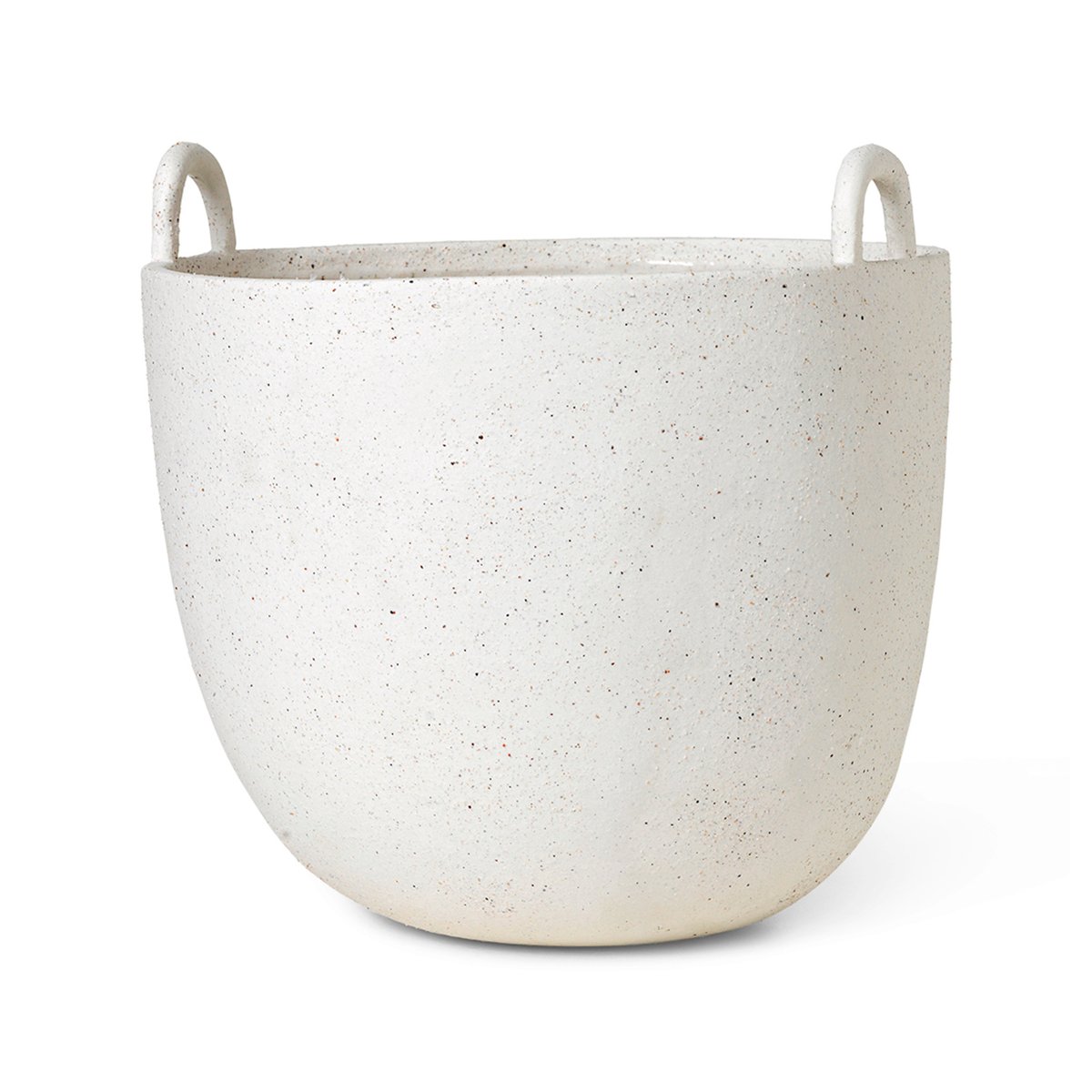 ferm LIVING Speckle flower pot Ø30 cm off white