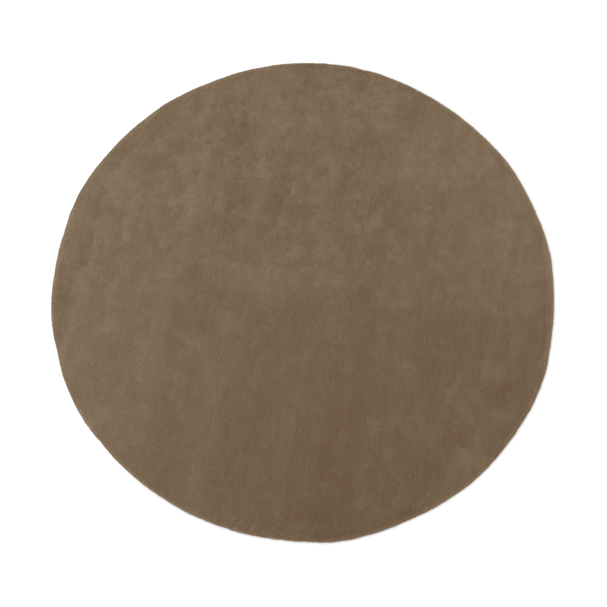 ferm LIVING Stille tufted rug round Ash Brown Ø240 cm