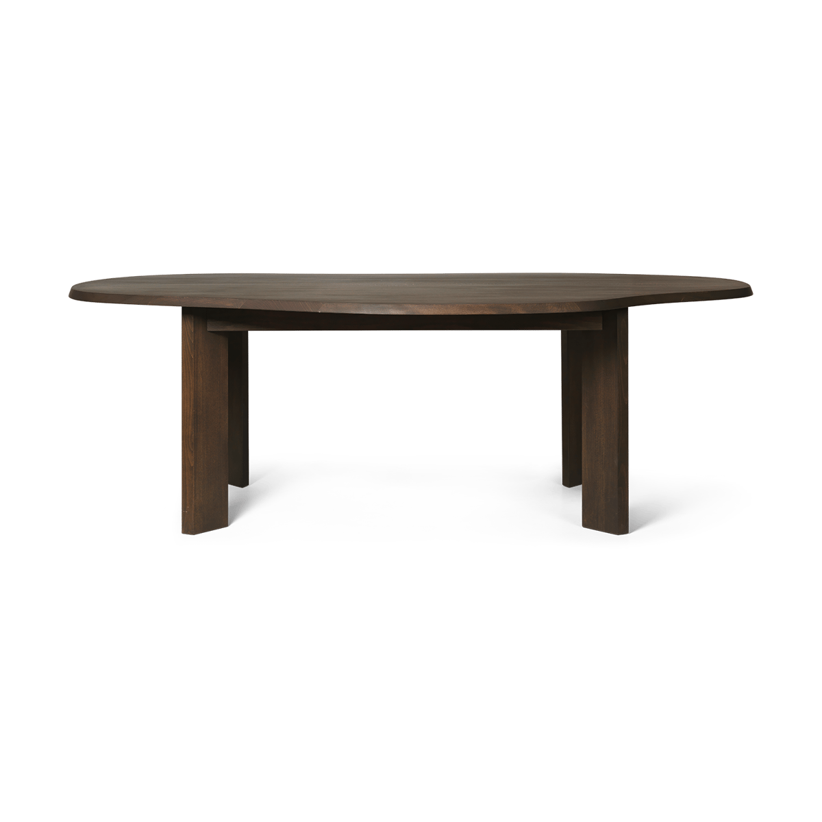 ferm LIVING Tarn dining table 118.5x220 cm Dark Stained Beech