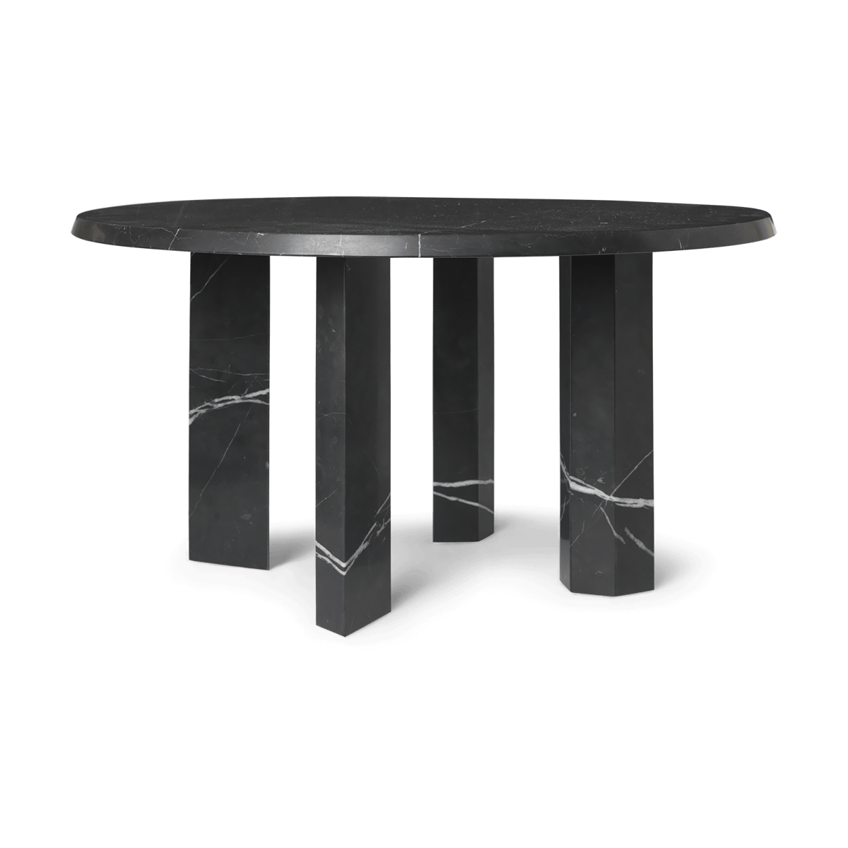 ferm LIVING Taula coffee table Ø67x35 cm Black