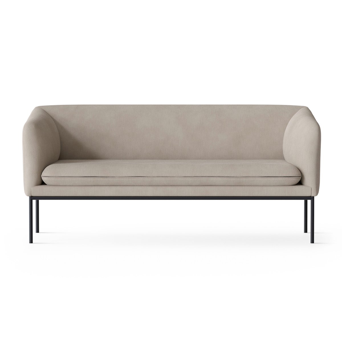 ferm LIVING Turn 2-seat sofa Cotton linen natural