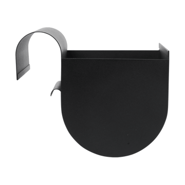 Uma balcony planter small 20 cm - Black - Ferm Living