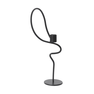 Valse candlestick high - Black - Ferm Living