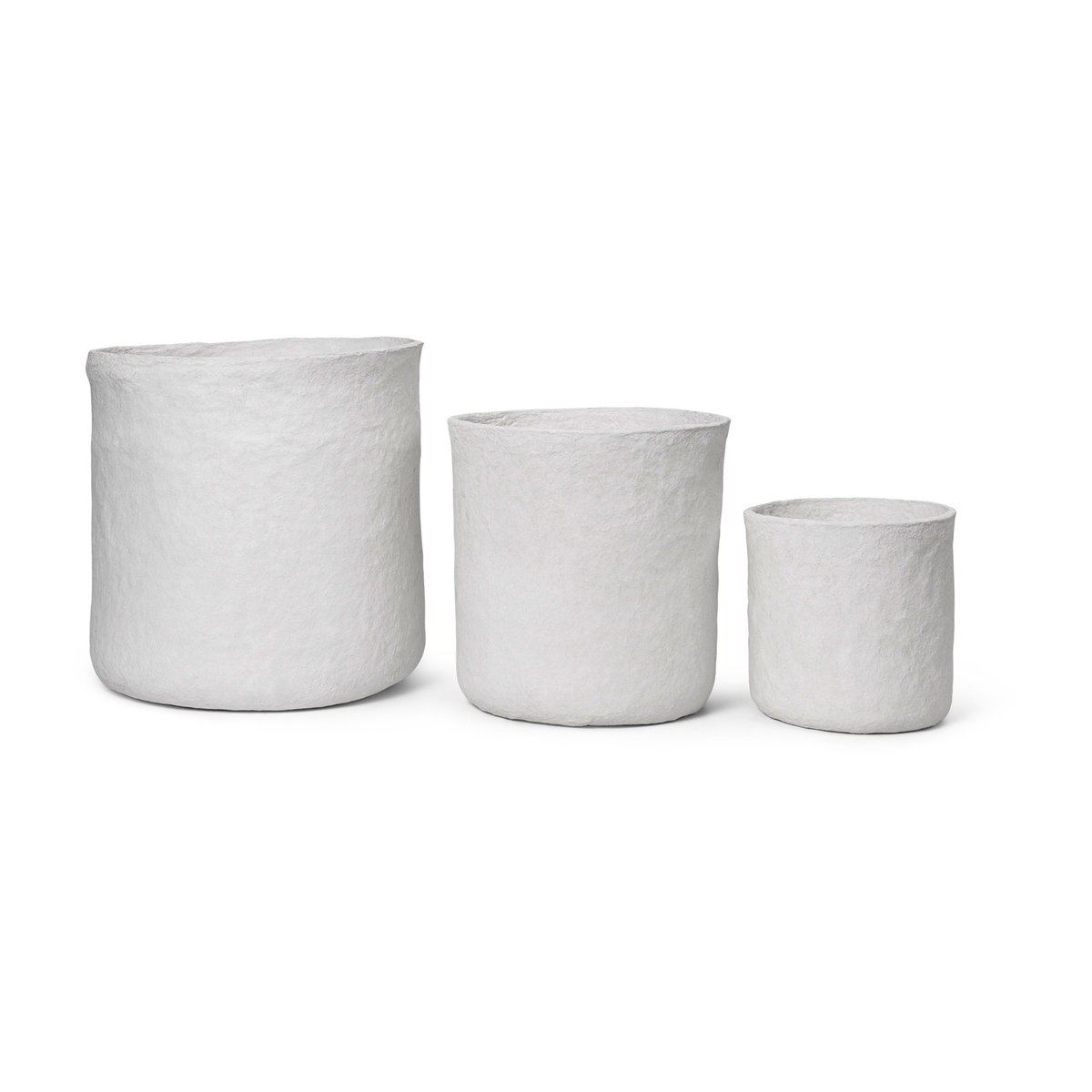 ferm LIVING Vary storage basket 3 pieces White