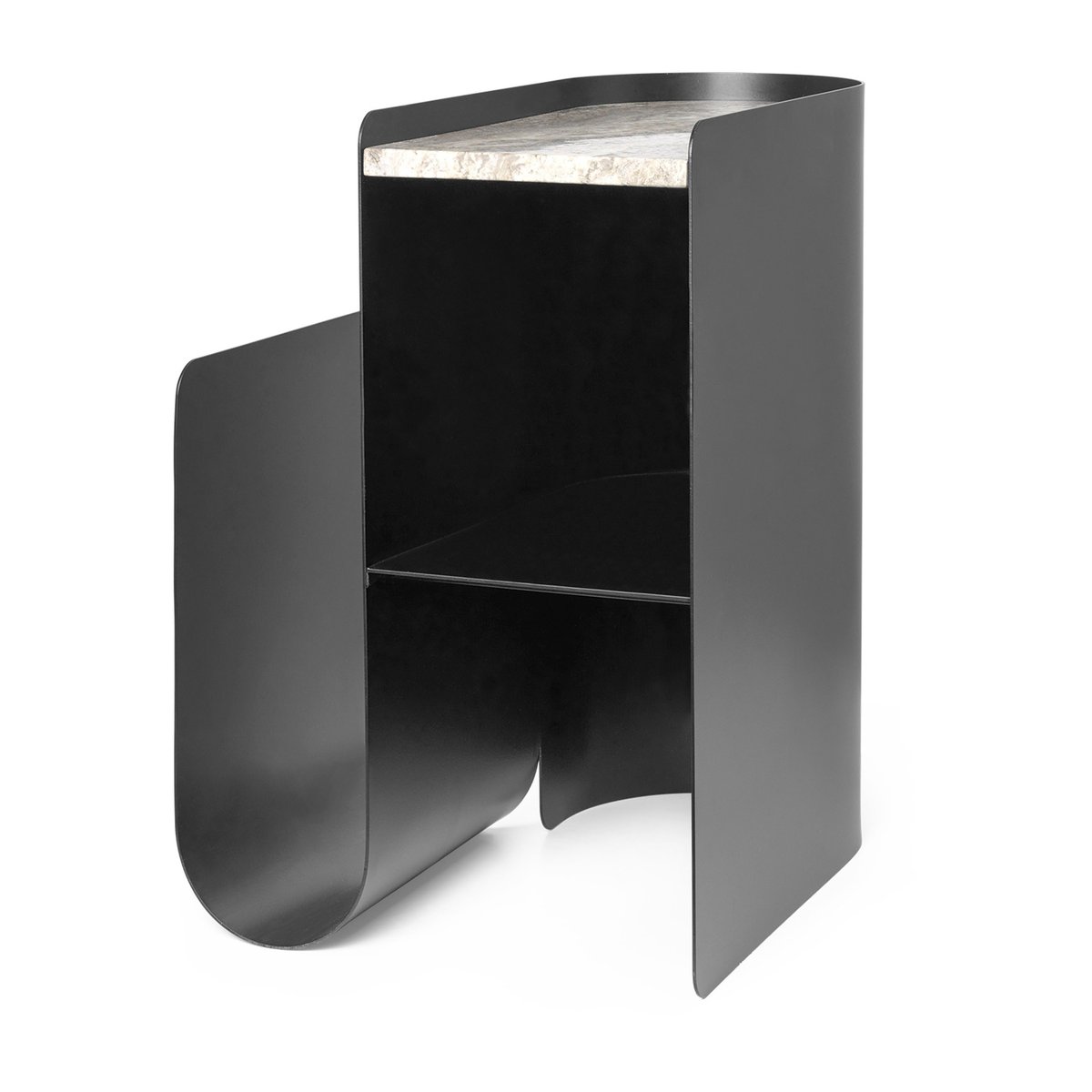 ferm LIVING Vault side table 40,2x33,4x50 cm Black