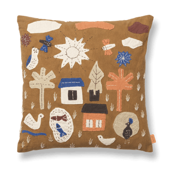 Village cushion 40x40 cm - Sugar Kelp - ferm LIVING