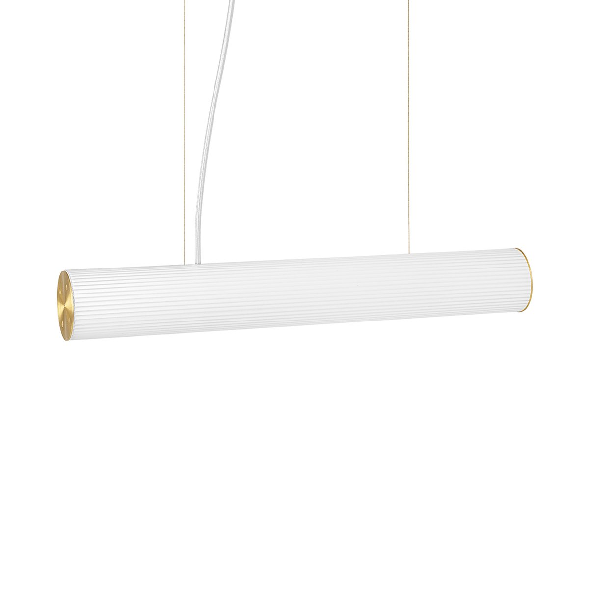 ferm LIVING Vuelta pendant lamp 60 cm White-brass