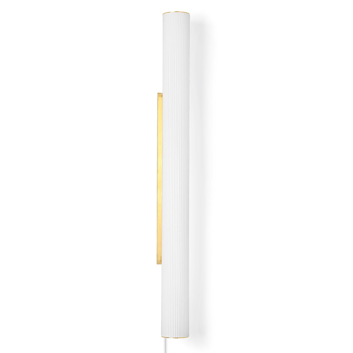 ferm LIVING Vuelta wall lamp 100 cm White-brass