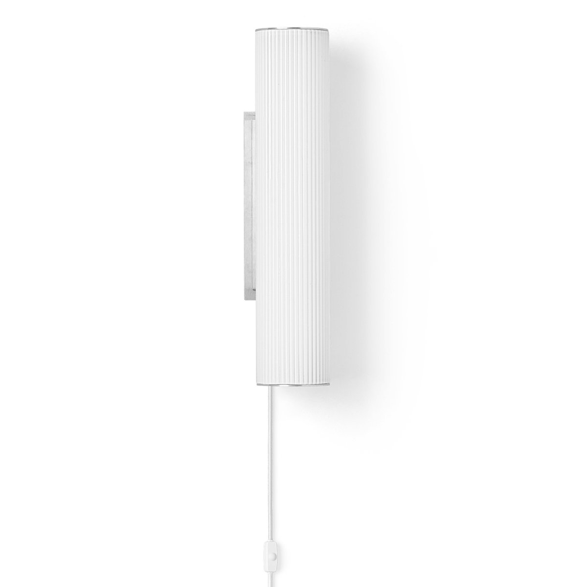 ferm LIVING Vuelta wall lamp 40 cm White-stainless steel