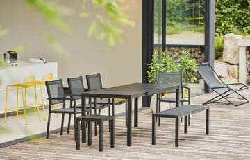 Aria extendable dining table 140-200 cm - Black - Fiam