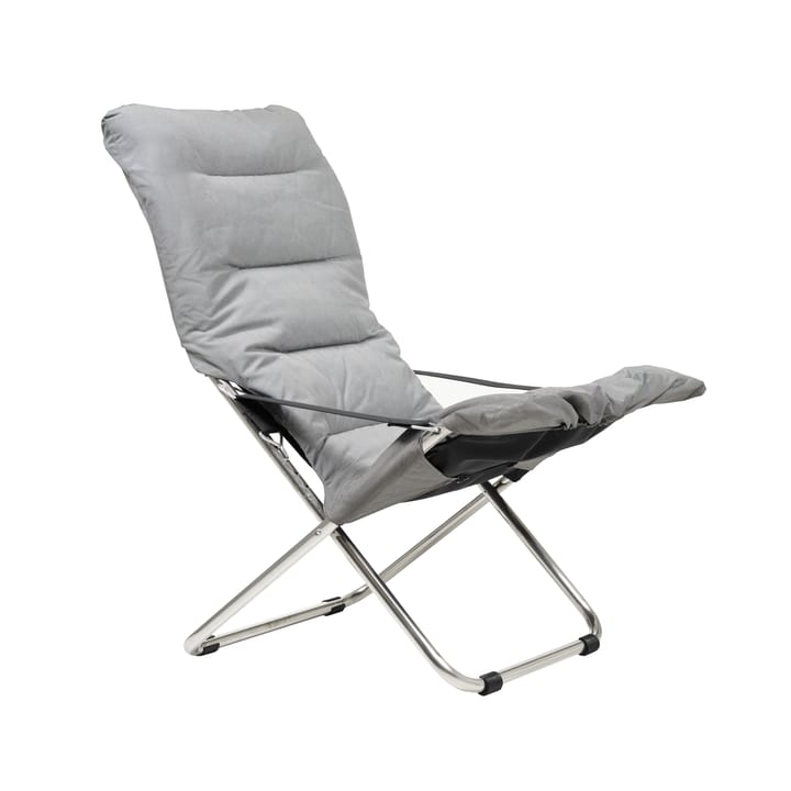 Fiesta Soft sun lounger - Fabric grey-aluminium frame - Fiam