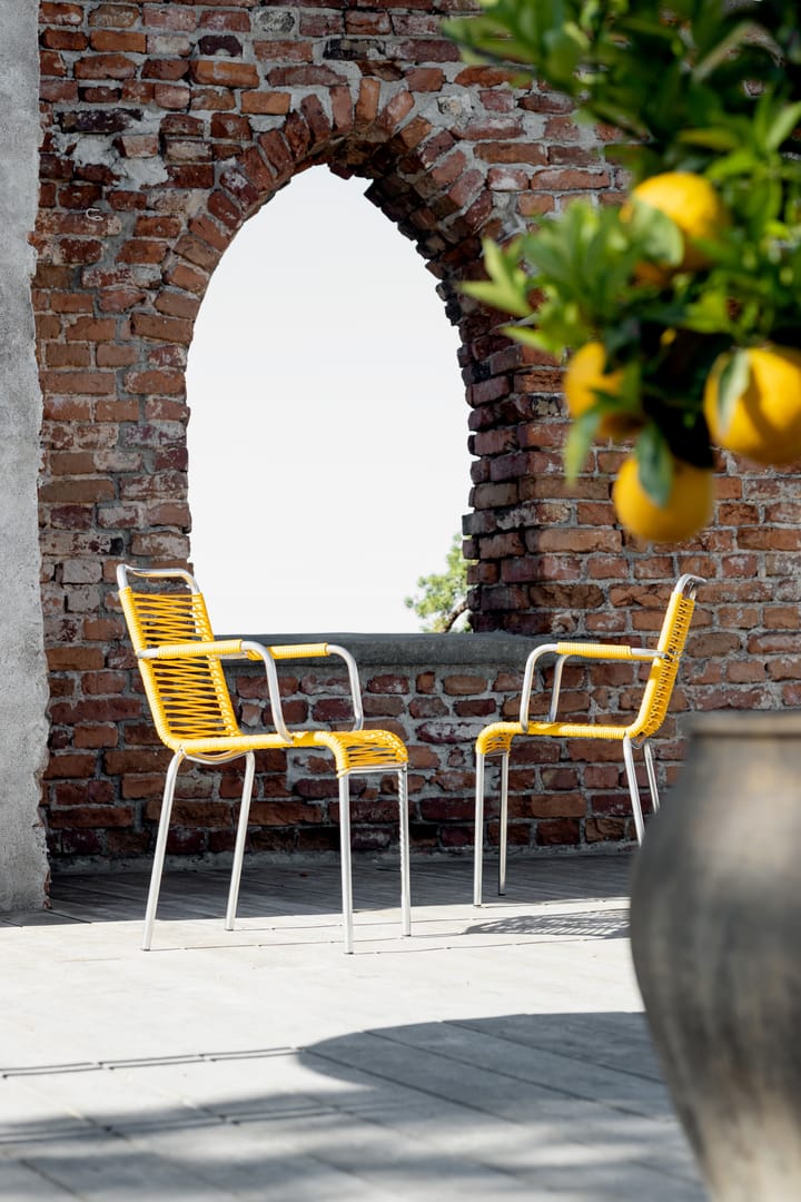 Mya armchair aluminium, Yellow Fiam