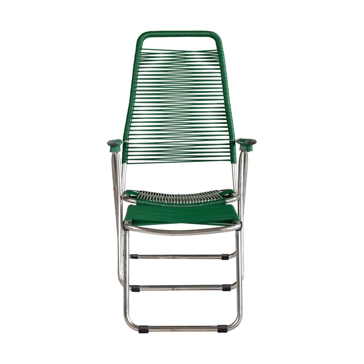 Spaghetti sun lounger with footrest, Green Fiam