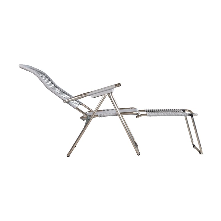 Spaghetti sun lounger with footrest, Grey Fiam